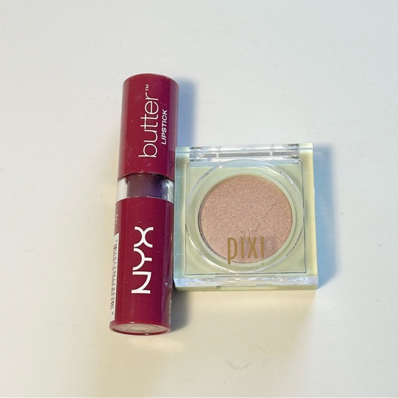NYX - Butter Lipstick BLS05 HUNK BEAU GOSSE & Pixi No. 2 Champagne Glow (NEW). - Picture 1 of 3